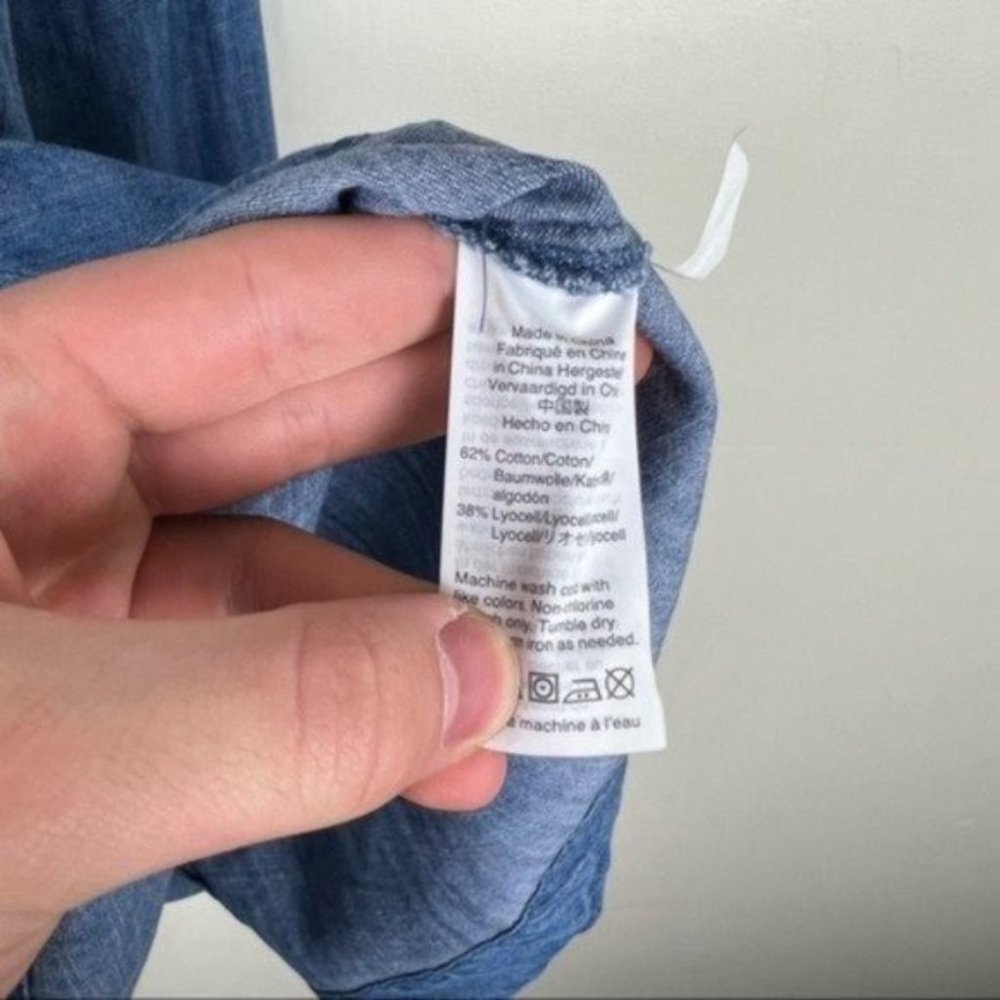 Madewell Denim Wrap Dress Size XXS - Picture 6 of 7